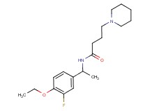 N-[1-(4-ethoxy-3-fluorophenyl)ethyl]-4-(1-piperidinyl)butanamide