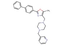 1-{[2-(4-biphenylyl)-5-methyl-1,3-oxazol-4-yl]methyl}-4-(3-pyridinylmethyl)piperazine