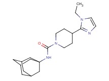 N-1-adamantyl-4-(1-ethyl-1H-imidazol-2-yl)-1-piperidinecarboxamide