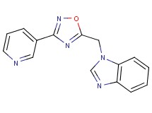 1-{[3-(3-pyridinyl)-1,2,4-oxadiazol-5-yl]methyl}-1H-benzimidazole trifluoroacetate