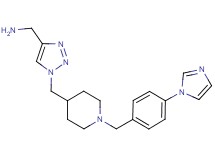 1-[1-({1-[4-(1H-imidazol-1-yl)benzyl]piperidin-4-yl}methyl)-1H-1,2,3-triazol-4-yl]methanamine