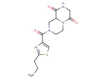 8-[(2-propyl-1,3-thiazol-4-yl)carbonyl]tetrahydro-2H-pyrazino[1,2-a]pyrazine-1,4(3H,6H)-dione