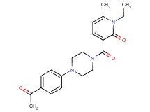3-{[4-(4-acetylphenyl)piperazin-1-yl]carbonyl}-1-ethyl-6-methylpyridin-2(1H)-one