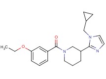 3-[1-(cyclopropylmethyl)-1H-imidazol-2-yl]-1-(3-ethoxybenzoyl)piperidine