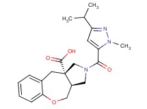 (3aS*,10aS*)-2-[(3-isopropyl-1-methyl-1H-pyrazol-5-yl)carbonyl]-2,3,3a,4-tetrahydro-1H-[1]benzoxepino[3,4-c]pyrrole-10a(10H)-carboxylic acid