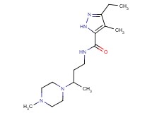 3-ethyl-4-methyl-N-[3-(4-methylpiperazin-1-yl)butyl]-1H-pyrazole-5-carboxamide