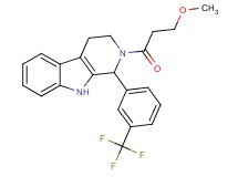 2-(3-methoxypropanoyl)-1-[3-(trifluoromethyl)phenyl]-2,3,4,9-tetrahydro-1H-beta-carboline