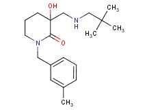 3-{[(2,2-dimethylpropyl)amino]methyl}-3-hydroxy-1-(3-methylbenzyl)-2-piperidinone