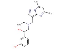3-{2-[[(5,7-dimethylpyrazolo[1,5-a]pyrimidin-3-yl)methyl](ethyl)amino]-1-hydroxyethyl}phenol