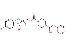 5-(4-chlorobenzyl)-5-{3-[4-(1-hydroxy-2-phenylethyl)-1-piperidinyl]-3-oxopropyl}-2-pyrrolidinone