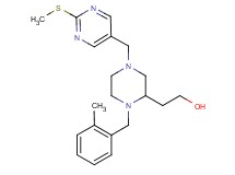 2-(1-(2-methylbenzyl)-4-{[2-(methylthio)-5-pyrimidinyl]methyl}-2-piperazinyl)ethanol