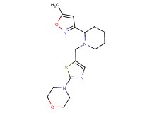 4-(5-{[2-(5-methylisoxazol-3-yl)piperidin-1-yl]methyl}-1,3-thiazol-2-yl)morpholine