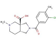 (3aS*,7aR*)-2-(3-chloro-4-methylbenzoyl)-5-methyloctahydro-3aH-pyrrolo[3,4-c]pyridine-3a-carboxylic acid