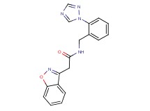 2-(1,2-benzisoxazol-3-yl)-N-[2-(1H-1,2,4-triazol-1-yl)benzyl]acetamide