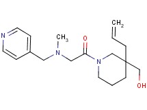 {3-allyl-1-[N-methyl-N-(4-pyridinylmethyl)glycyl]-3-piperidinyl}methanol