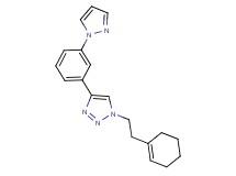 1-(2-cyclohex-1-en-1-ylethyl)-4-[3-(1H-pyrazol-1-yl)phenyl]-1H-1,2,3-triazole