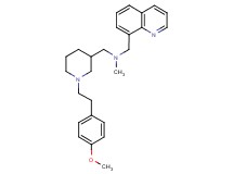 ({1-[2-(4-methoxyphenyl)ethyl]-3-piperidinyl}methyl)methyl(8-quinolinylmethyl)amine