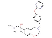 1-(dimethylamino)-2-{4-[4-(2-pyrimidinyloxy)benzyl]-2,3,4,5-tetrahydro-1,4-benzoxazepin-7-yl}-2-propanol