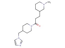 3-{3-[4-(1H-imidazol-1-ylmethyl)-1-piperidinyl]-3-oxopropyl}-1-methylpiperidine