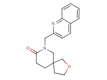 7-(quinolin-2-ylmethyl)-2-oxa-7-azaspiro[4.5]decan-8-one
