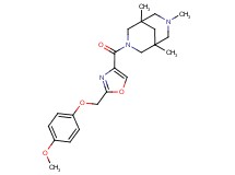 3-({2-[(4-methoxyphenoxy)methyl]-1,3-oxazol-4-yl}carbonyl)-1,5,7-trimethyl-3,7-diazabicyclo[3.3.1]nonane