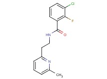 3-chloro-2-fluoro-N-[2-(6-methyl-2-pyridinyl)ethyl]benzamide trifluoroacetate