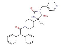 5-[1-(diphenylacetyl)-4-piperidinyl]-5-methyl-3-(4-pyridinylmethyl)-2,4-imidazolidinedione