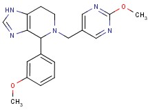 4-(3-methoxyphenyl)-5-[(2-methoxypyrimidin-5-yl)methyl]-4,5,6,7-tetrahydro-1H-imidazo[4,5-c]pyridine