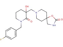 8-{[1-(4-fluorobenzyl)-3-hydroxy-2-oxopiperidin-3-yl]methyl}-1-oxa-3,8-diazaspiro[4.5]decan-2-one