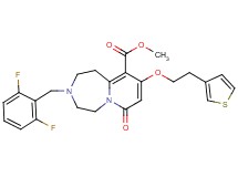 methyl 3-(2,6-difluorobenzyl)-7-oxo-9-[2-(3-thienyl)ethoxy]-1,2,3,4,5,7-hexahydropyrido[1,2-d][1,4]diazepine-10-carboxylate