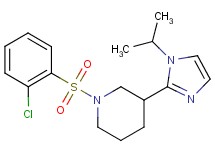 1-[(2-chlorophenyl)sulfonyl]-3-(1-isopropyl-1H-imidazol-2-yl)piperidine