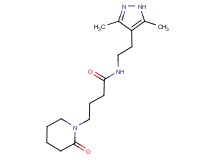 N-[2-(3,5-dimethyl-1H-pyrazol-4-yl)ethyl]-4-(2-oxopiperidin-1-yl)butanamide