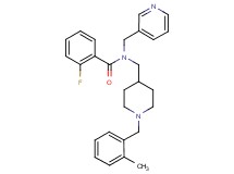 2-fluoro-N-{[1-(2-methylbenzyl)-4-piperidinyl]methyl}-N-(3-pyridinylmethyl)benzamide