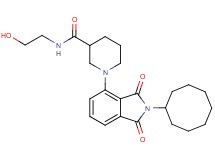 1-(2-cyclooctyl-1,3-dioxo-2,3-dihydro-1H-isoindol-4-yl)-N-(2-hydroxyethyl)-3-piperidinecarboxamide
