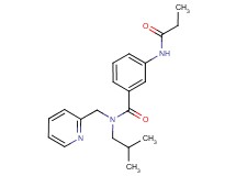 N-isobutyl-3-(propionylamino)-N-(pyridin-2-ylmethyl)benzamide