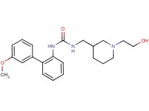N-{[1-(2-hydroxyethyl)piperidin-3-yl]methyl}-N'-(3'-methoxybiphenyl-2-yl)urea