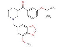 (3-isopropoxyphenyl){1-[(7-methoxy-1,3-benzodioxol-5-yl)methyl]-3-piperidinyl}methanone