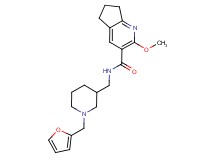 N-{[1-(2-furylmethyl)-3-piperidinyl]methyl}-2-methoxy-6,7-dihydro-5H-cyclopenta[b]pyridine-3-carboxamide
