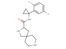 N-[1-(2,5-difluorophenyl)cyclopropyl]-2,8-diazaspiro[4.5]decane-3-carboxamide dihydrochloride