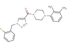 1-(2,3-dimethylphenyl)-4-{[1-(2-fluorobenzyl)-1H-1,2,3-triazol-4-yl]carbonyl}piperazine
