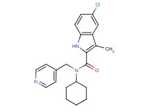 5-chloro-N-cyclohexyl-3-methyl-N-(pyridin-4-ylmethyl)-1H-indole-2-carboxamide