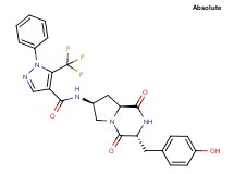 N-[(3R,7S,8aS)-3-(4-hydroxybenzyl)-1,4-dioxooctahydropyrrolo[1,2-a]pyrazin-7-yl]-1-phenyl-5-(trifluoromethyl)-1H-pyrazole-4-carboxamide