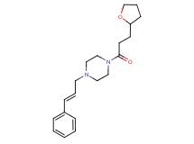 1-[(2E)-3-phenylprop-2-en-1-yl]-4-[3-(tetrahydrofuran-2-yl)propanoyl]piperazine