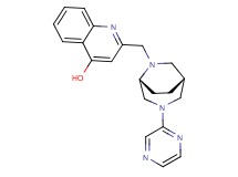 2-{[(1R*,5R*)-3-(2-pyrazinyl)-3,6-diazabicyclo[3.2.2]non-6-yl]methyl}-4-quinolinol