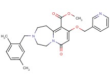 methyl 3-(2,5-dimethylbenzyl)-7-oxo-9-(3-pyridinylmethoxy)-1,2,3,4,5,7-hexahydropyrido[1,2-d][1,4]diazepine-10-carboxylate
