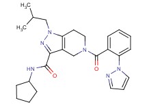 N-cyclopentyl-1-isobutyl-5-[2-(1H-pyrazol-1-yl)benzoyl]-4,5,6,7-tetrahydro-1H-pyrazolo[4,3-c]pyridine-3-carboxamide