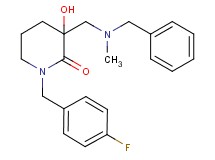 3-{[benzyl(methyl)amino]methyl}-1-(4-fluorobenzyl)-3-hydroxy-2-piperidinone