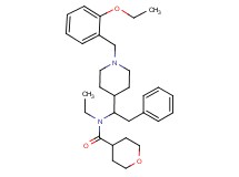 N-{1-[1-(2-ethoxybenzyl)-4-piperidinyl]-2-phenylethyl}-N-ethyltetrahydro-2H-pyran-4-carboxamide