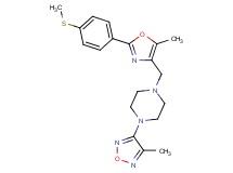 1-({5-methyl-2-[4-(methylthio)phenyl]-1,3-oxazol-4-yl}methyl)-4-(4-methyl-1,2,5-oxadiazol-3-yl)piperazine