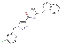 1-(3-chlorobenzyl)-N-[2-(1H-indol-1-yl)-1-methylethyl]-1H-1,2,3-triazole-4-carboxamide